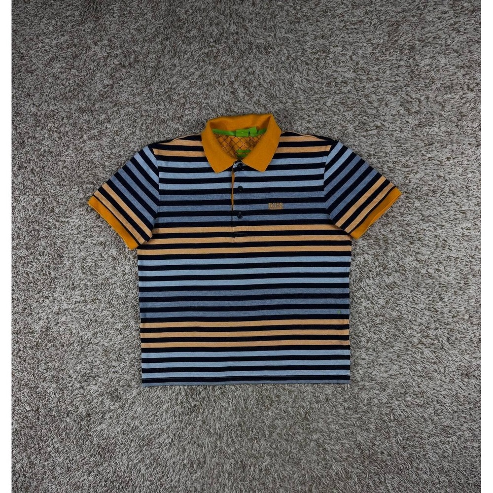 Hugo Boss Paddy 1 Modern Fit Striped Polo Shirt Men's Size Medium